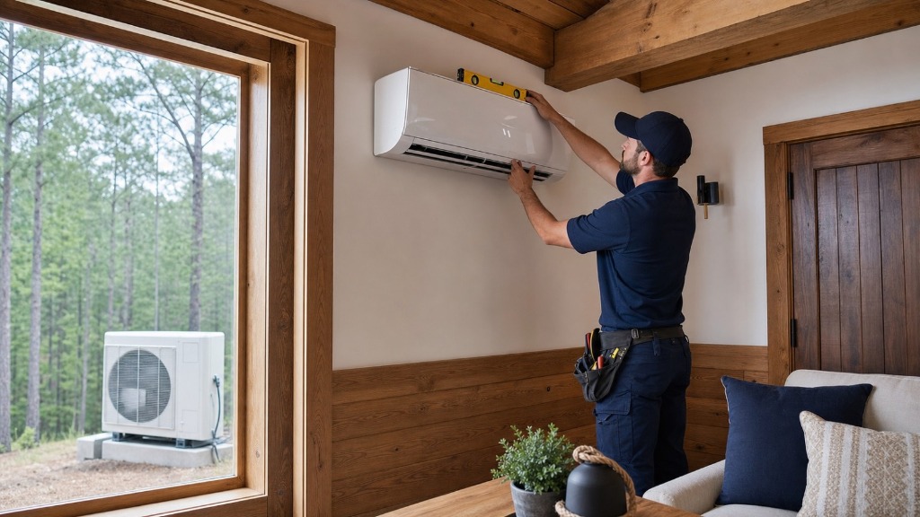 Ductless mini-split heat pump installation in Carlsbad